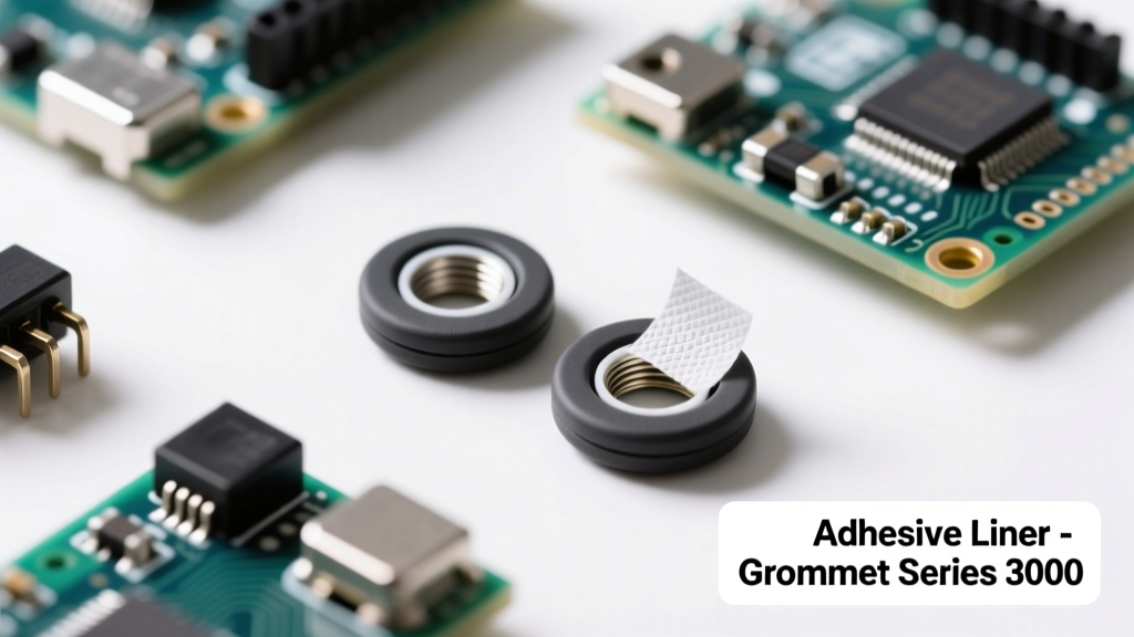 Grommets with Adhesive Liners: Engineering Precision for Secure, Tool-Free Sensor Mounting in Industrial IoT Deployments