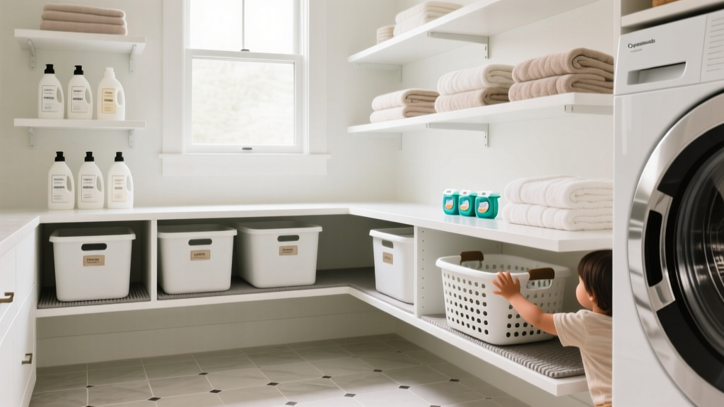 Best Laundry Room Shelving: Safe, Smart & Family-Friendly