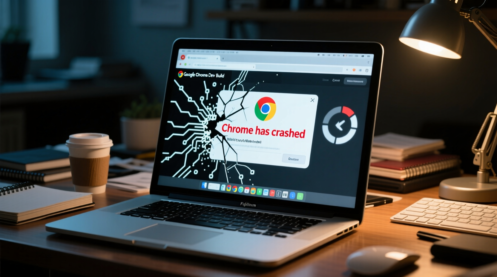 latest google chrome dev release crashing on offline gm