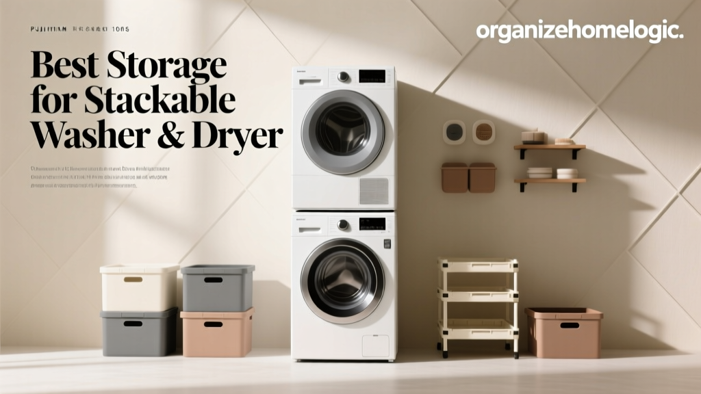 Best Storage for Stackable Washer & Dryer