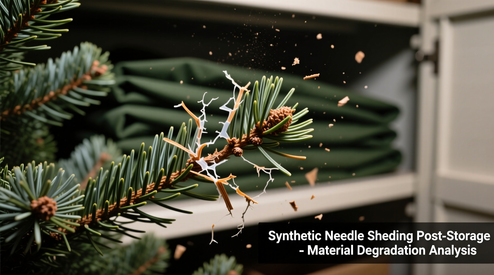 why does my artificial tree shed needle fragments after storage