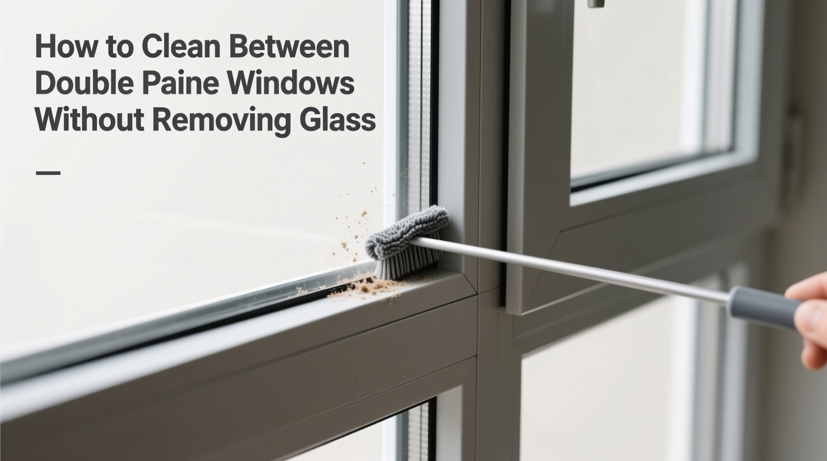 how to clean between double pane windows without removing glass