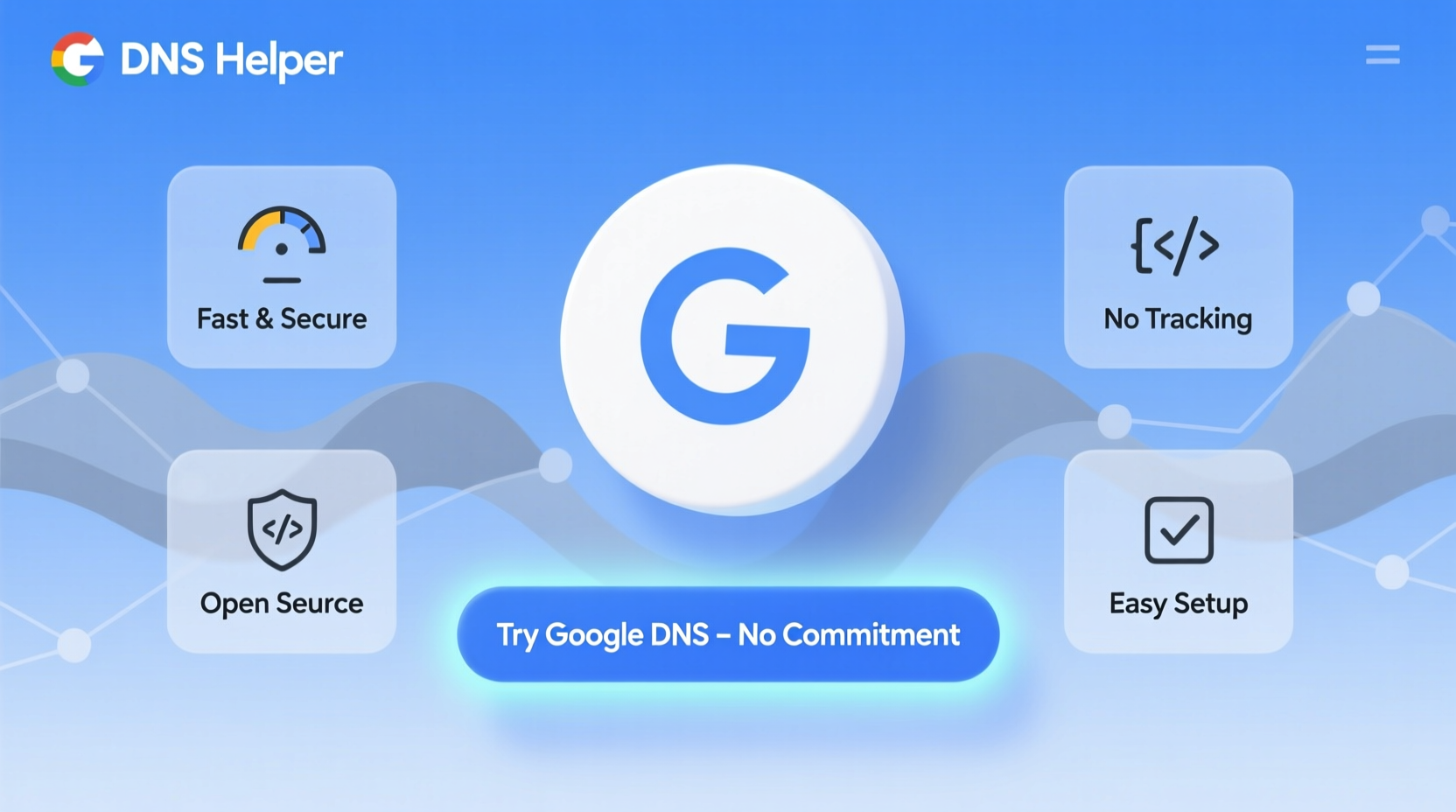google dns helper offers no commitment google dns try o