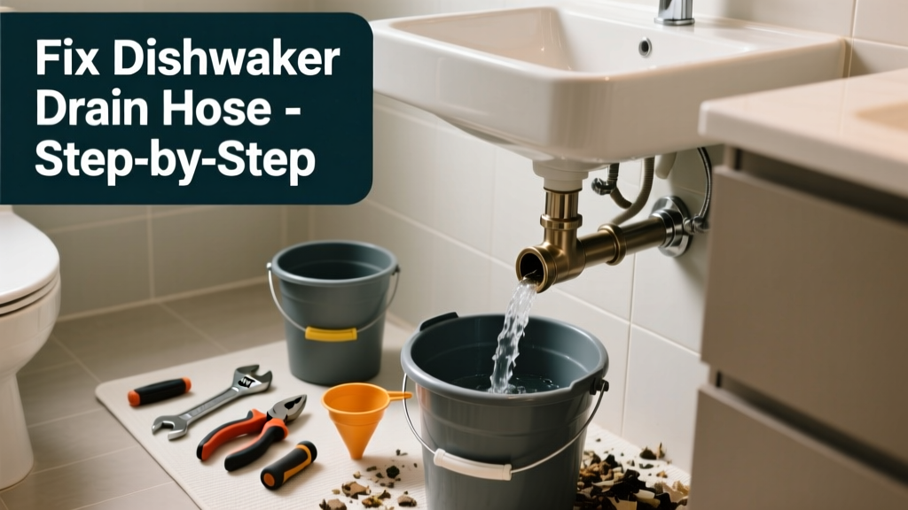 Fix Dishwasher Drain Hose Clogged in Bathroom