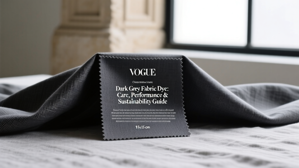 Dark Grey Fabric Dye: Care, Performance & Sustainability Guide
