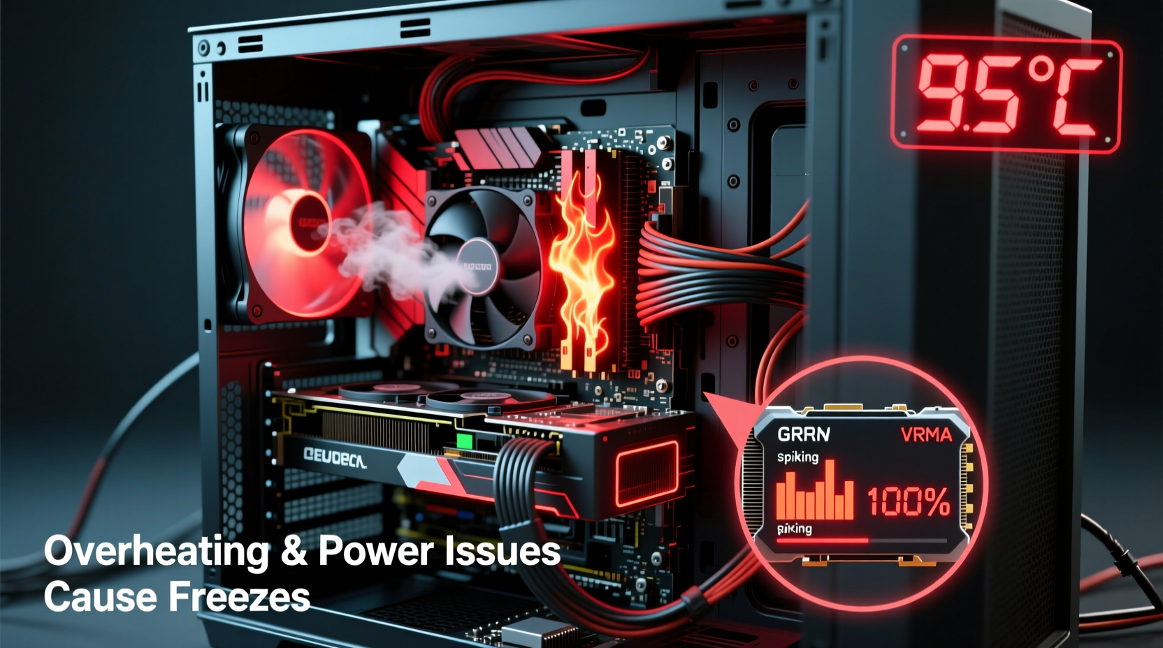 why does my gaming pc freeze during intense scenes and how to fix it