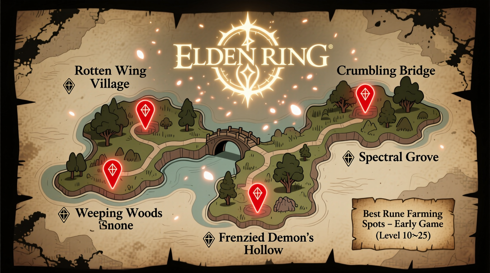 best locations to farm runes in elden ring early game guide