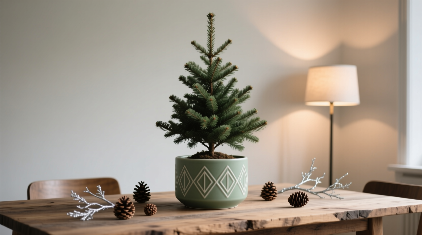 how to hide the base of a potted christmas tree stylishly