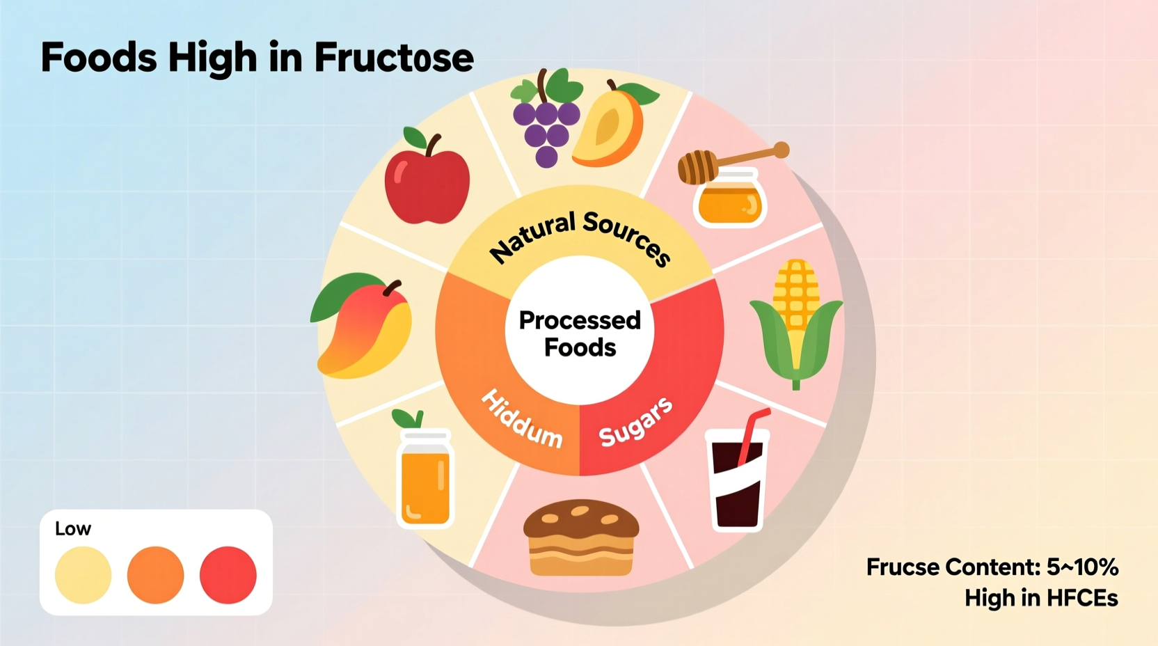 Foods High in Fructose: Complete Natural & Added Sources List