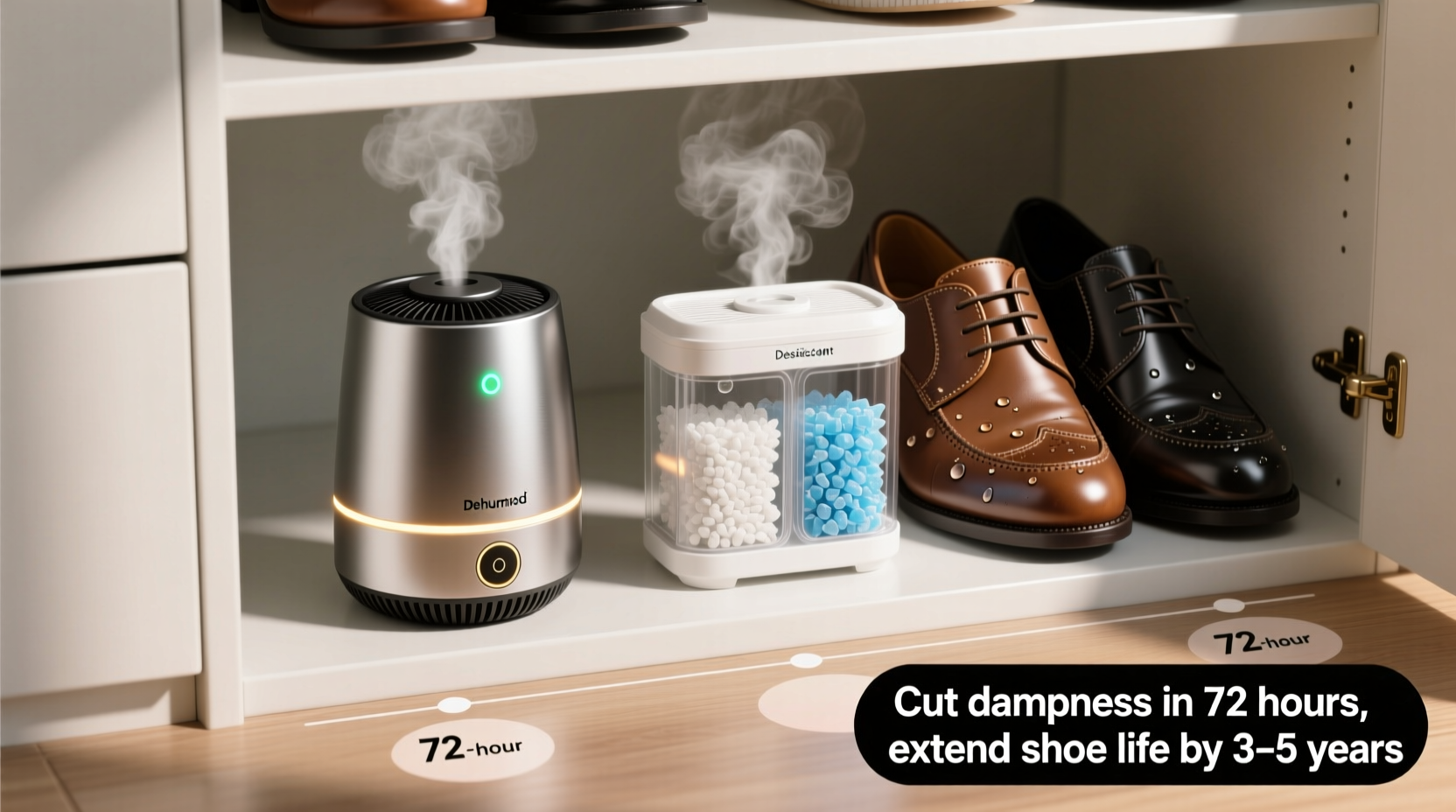 closet shoe dehumidifier vs desiccant packs