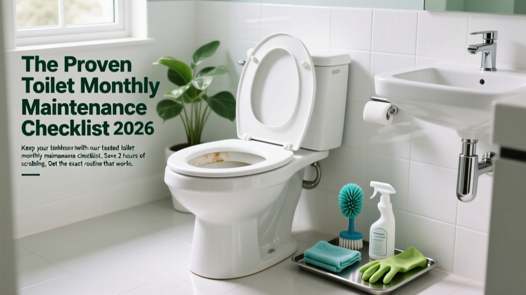 The Proven Toilet Monthly Maintenance Checklist 2026