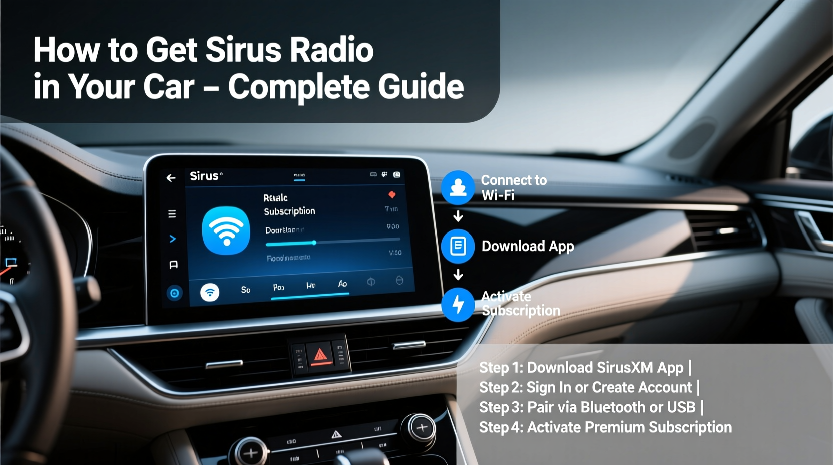 how do i get sirius radio in my car