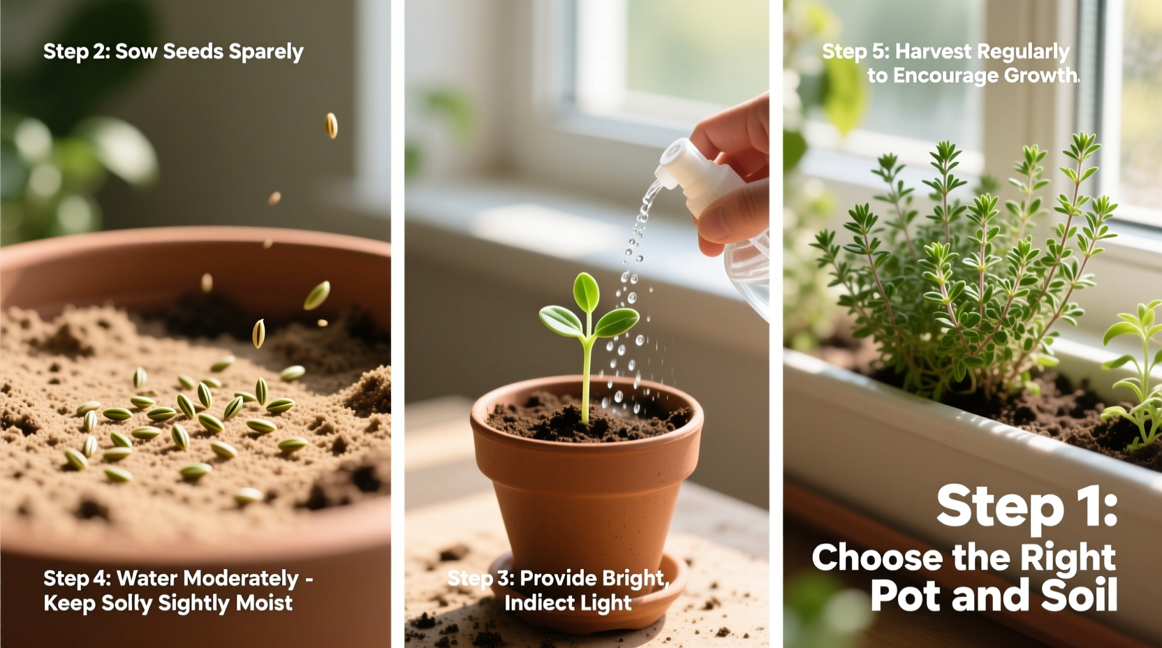 steps to successfully grow thyme at home