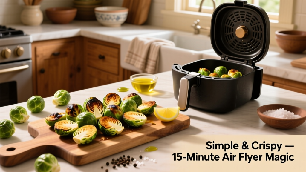 Best Air Fried Brussels Sprouts Recipe (Crispy & Simple)