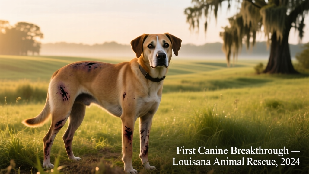 Louisiana Dog Is the First Canine To Receive 'Breakthrough' Treatment for Severe Burns