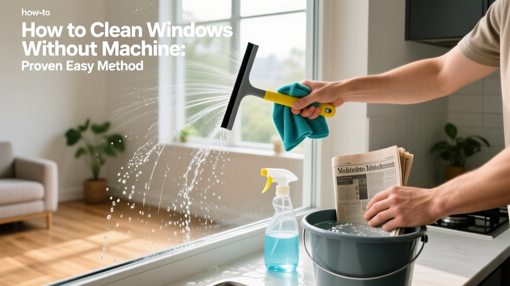 How to Clean Windows Without Machine: Proven Easy Method