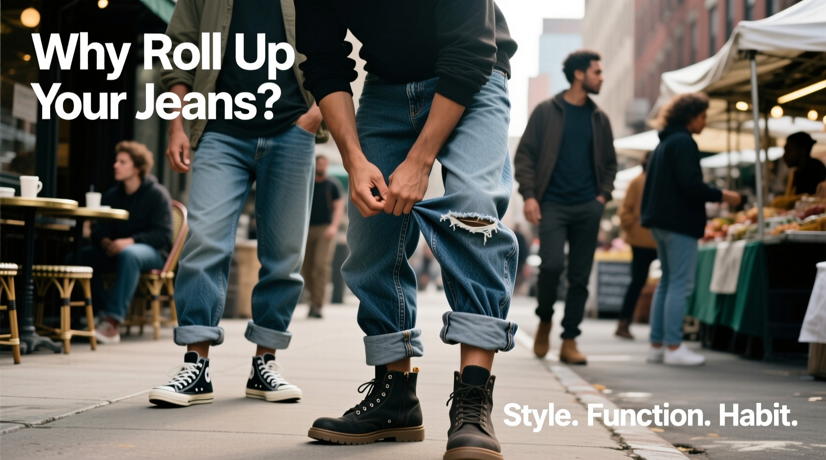 why do some people roll their jeans cuffs and does it matter