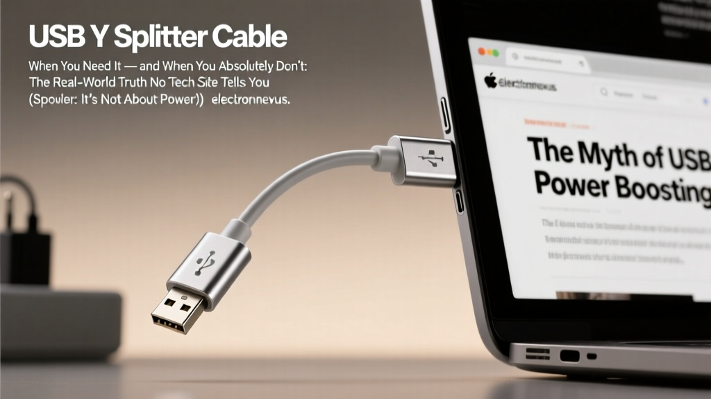 USB Y Splitter Cable When You Need It — and When You Absolutely Don’t: The Real-World Truth No Tech Site Tells You (Spoiler: It’s Not About Power)