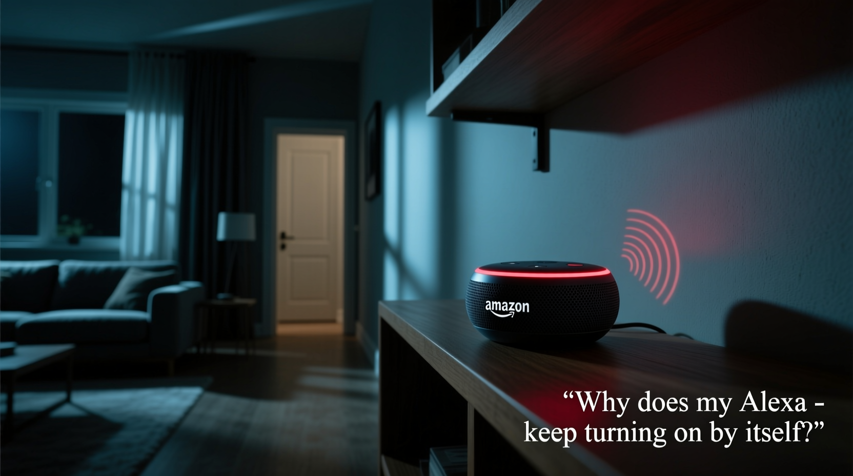 why does my alexa keep turning on by itself spooky or solvable