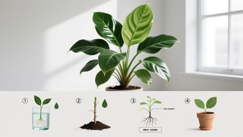 Aglaonema Hybrid Propagation: 4 Science-Backed Methods