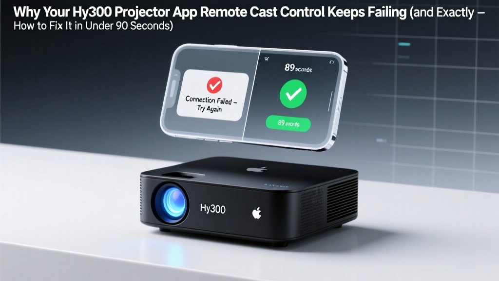 Why Your Hy300 Projector App Remote Cast Control Keeps Failing (and Exactly How to Fix It in Under 90 Seconds)