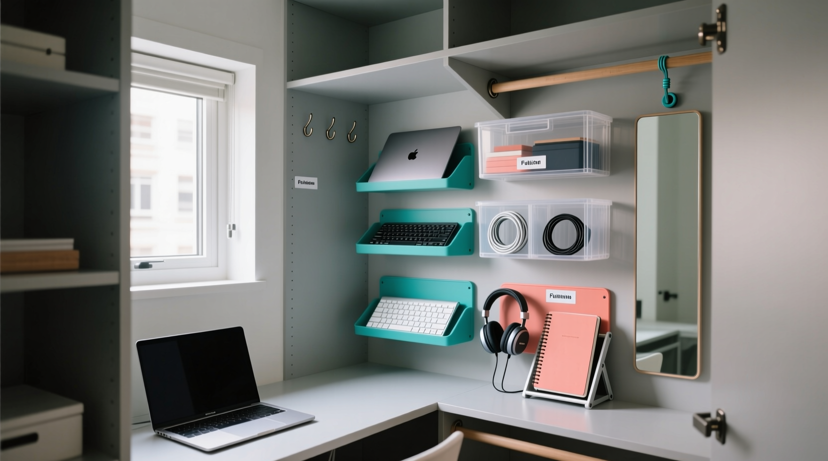closet organization tips for remote work gear