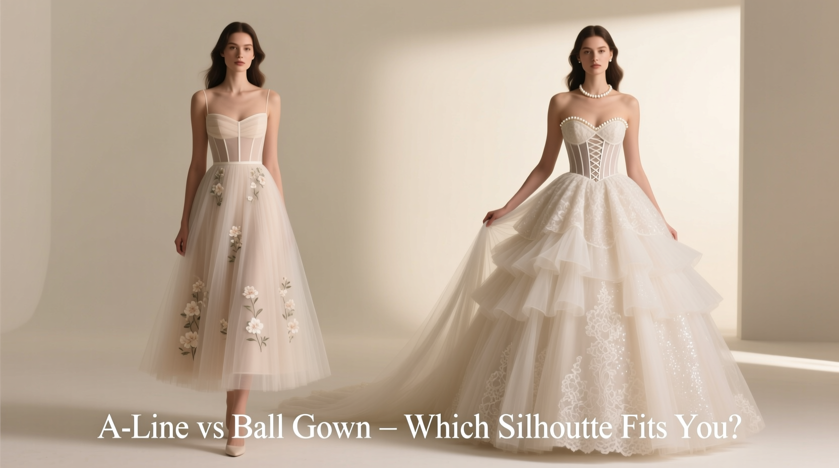 a line vs ball gown wedding dress