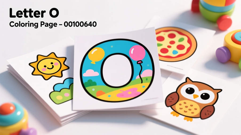 Letter O Coloring Pages_00100640: Developmental Benefits, Safety Standards, and Age-Appropriate Use for Early Learners