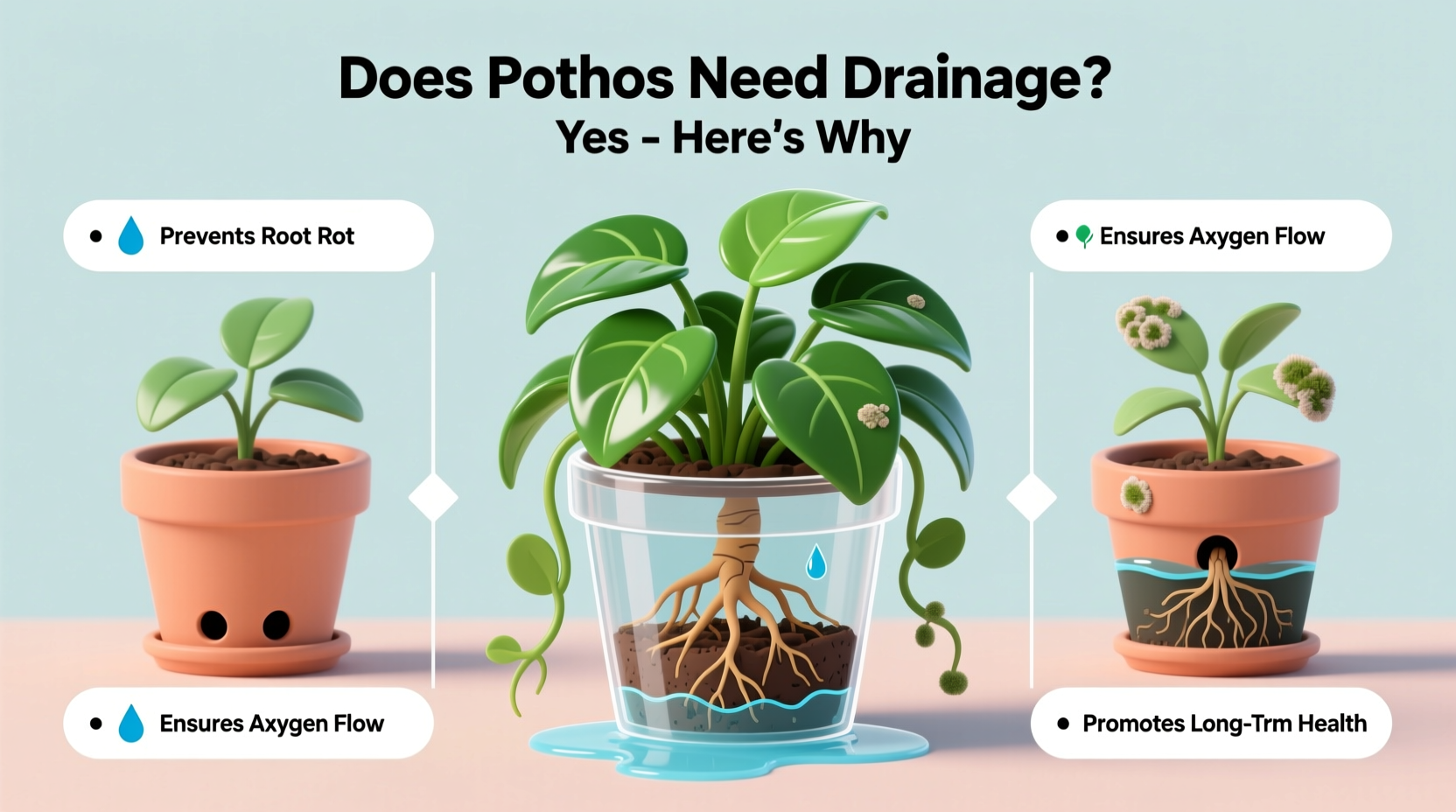 Pothos Drainage: 5 Mistakes to Avoid | TheHomeSprouts