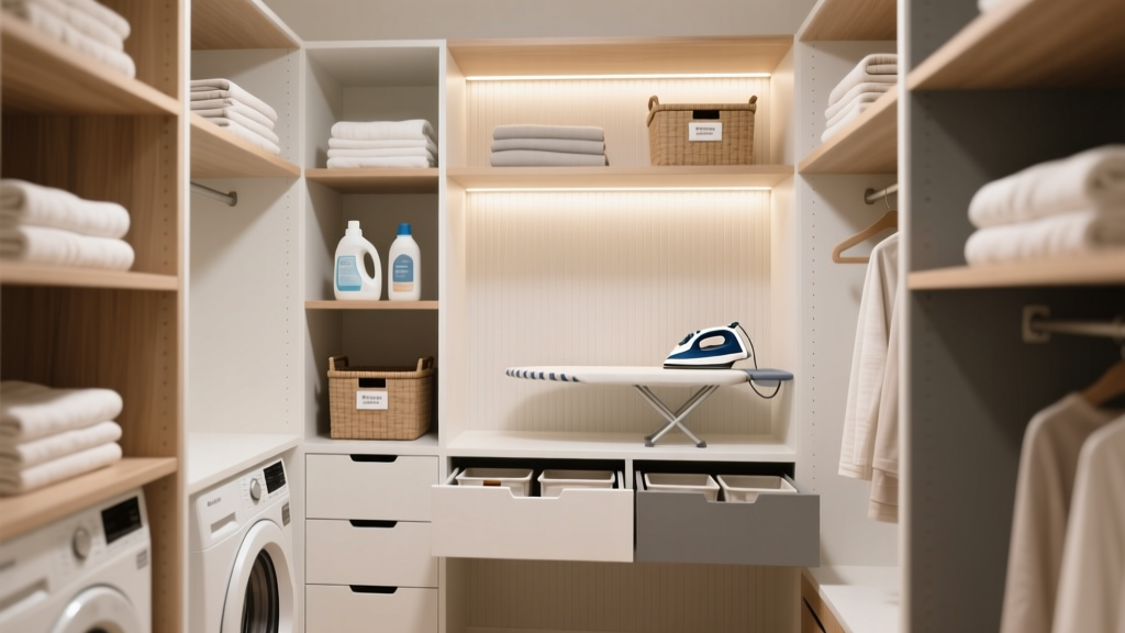 Best Shelving Ideas for a Laundry Closet