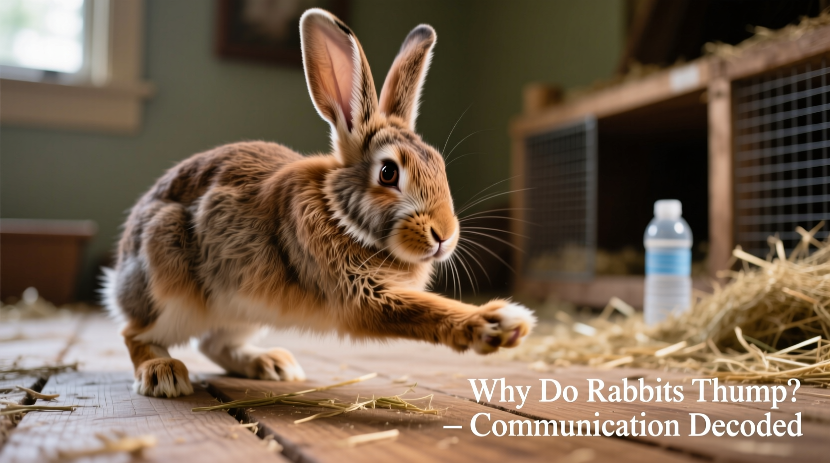 why does my rabbit thump its foot communication decoded