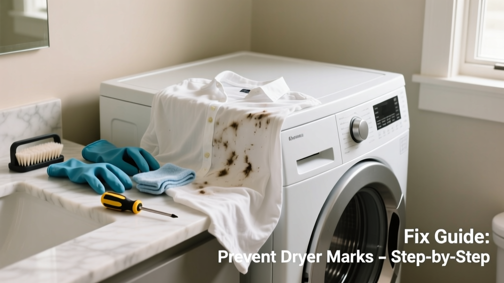 Dryer Leaving Marks on Clothes in Bathroom: Fix Guide