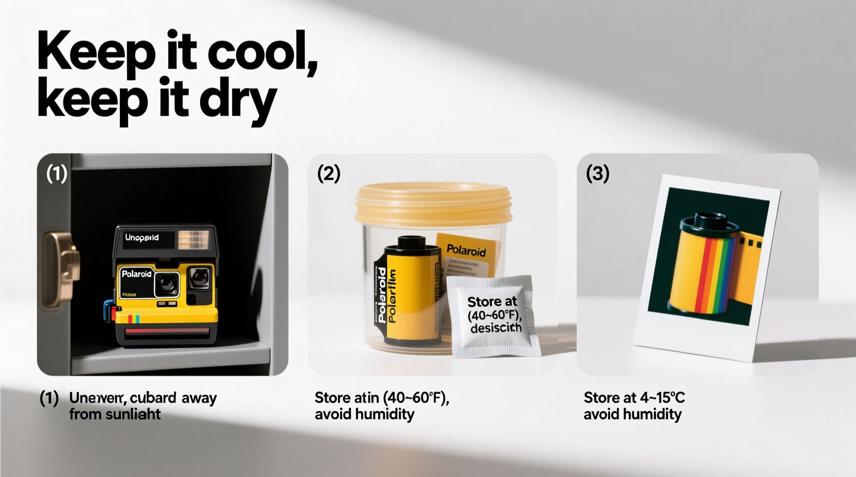 storing polaroid film how to stop your photos from turning yellow