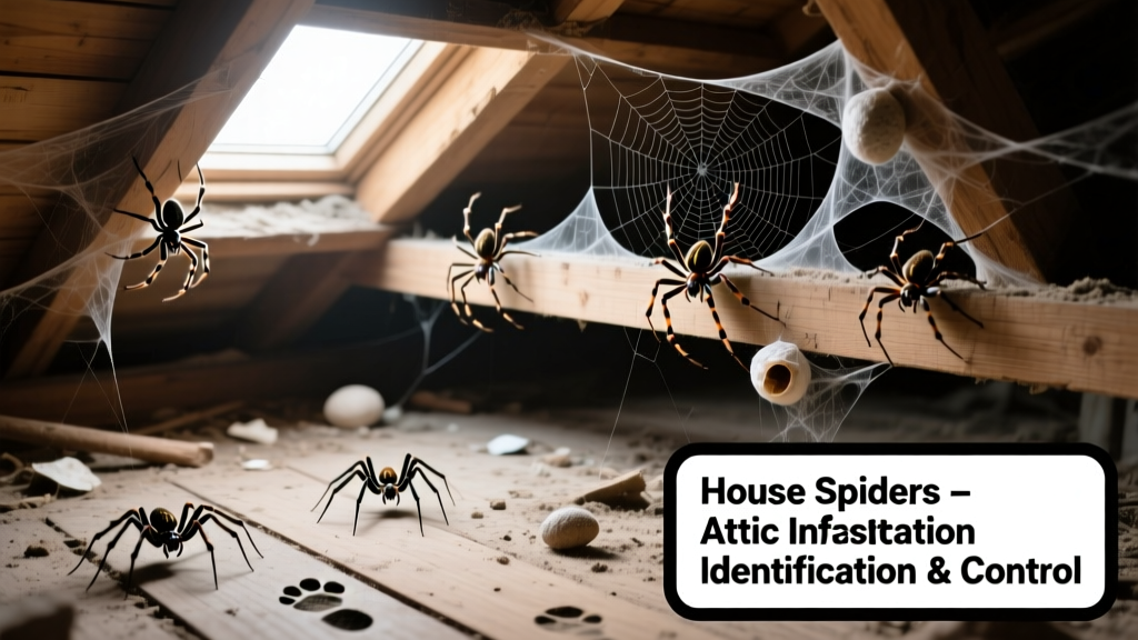 House Spiders in the Attic: Identification and Control