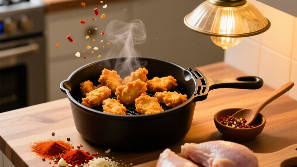 Crispy Great Value Spicy Chicken Nuggets in Air Fryer