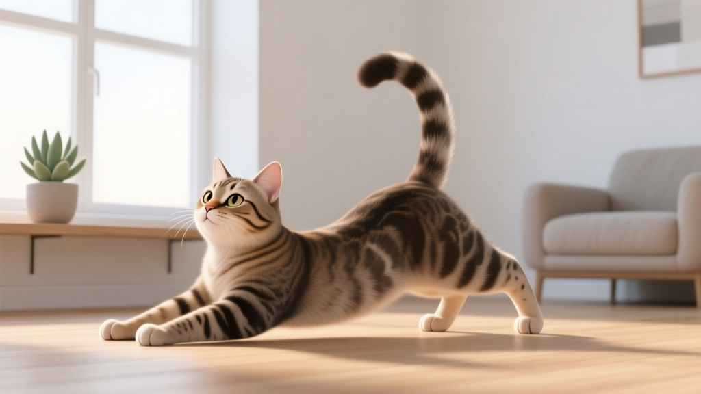 Cat Stretching Sequence: Full Body Wake-Up Routine