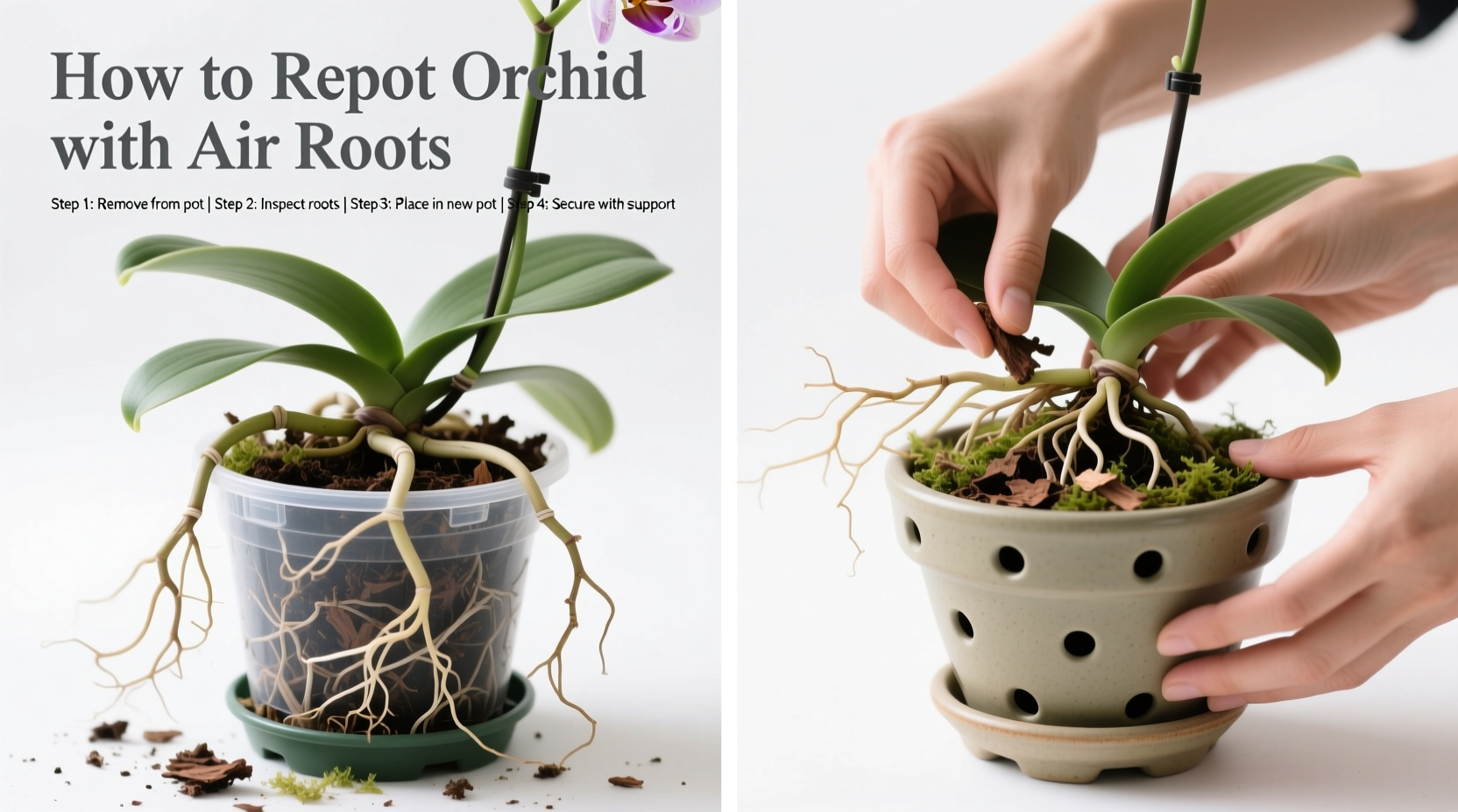 Repot Orchids with Air Roots: 5 Expert Tips | TheHomeSprouts