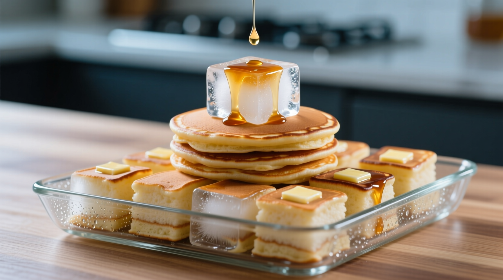 ice cube pancakes hack