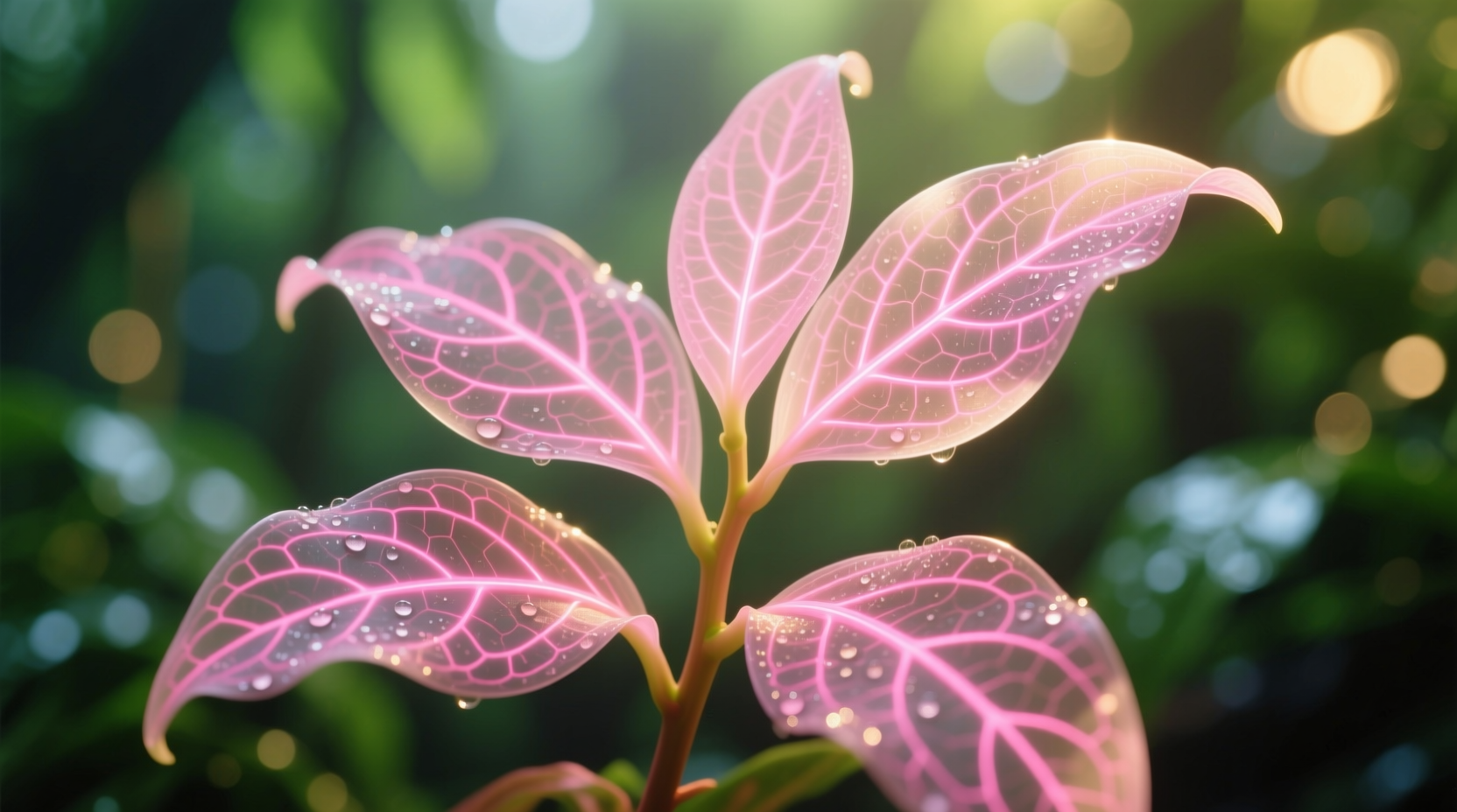 pink veined nerve plant