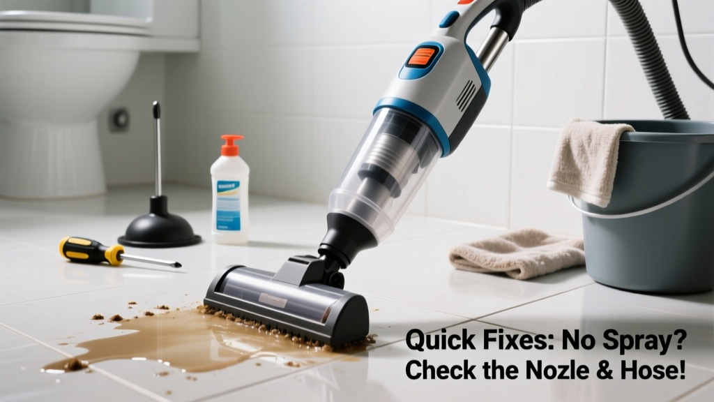 Carpet Cleaner Not Spraying in Bathroom: Quick Fixes