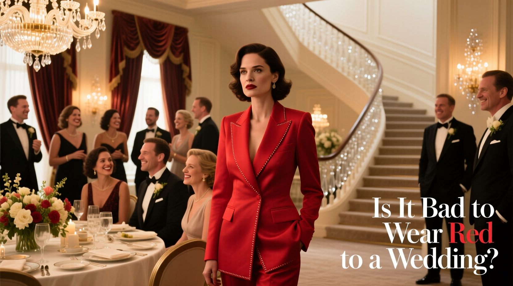 is it bad to wear red to a wedding