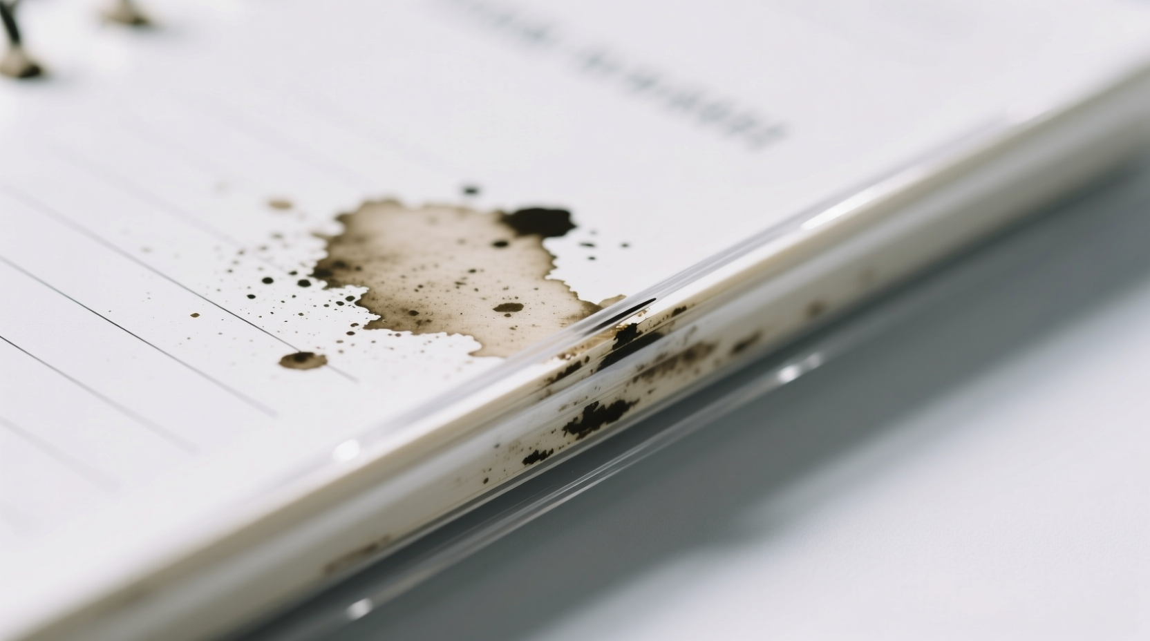 ink stain removal for laminated planner covers