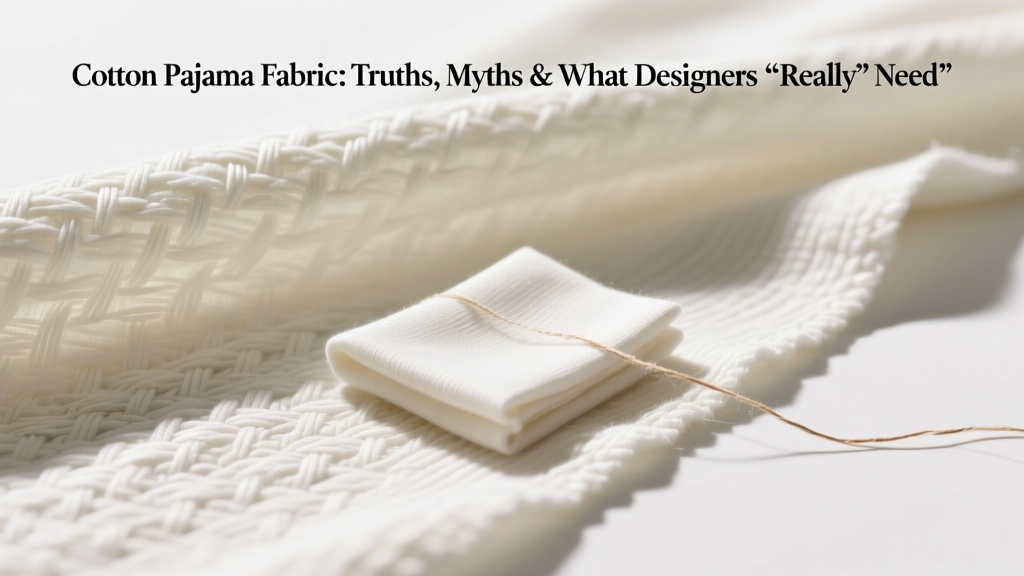 Cotton Pajama Fabric: Truths, Myths & What Designers *Really* Need