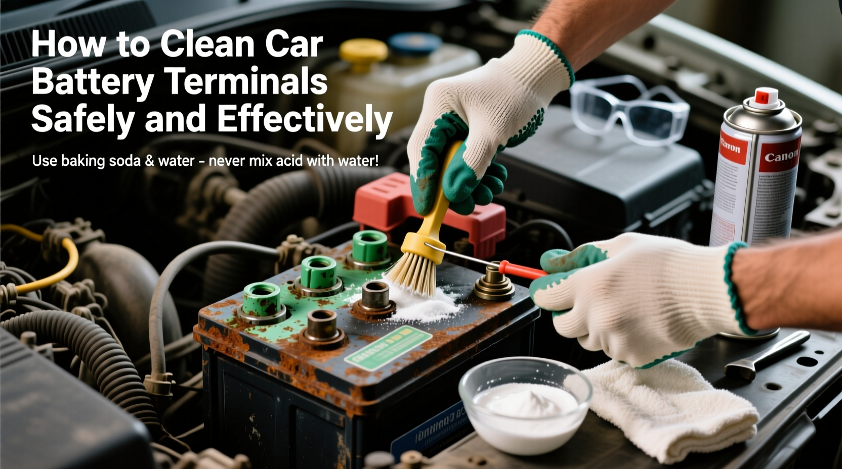 how to clean car battery terminals