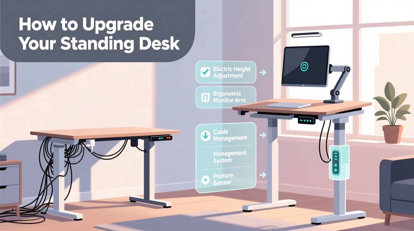 how to upgrade your standing desk
