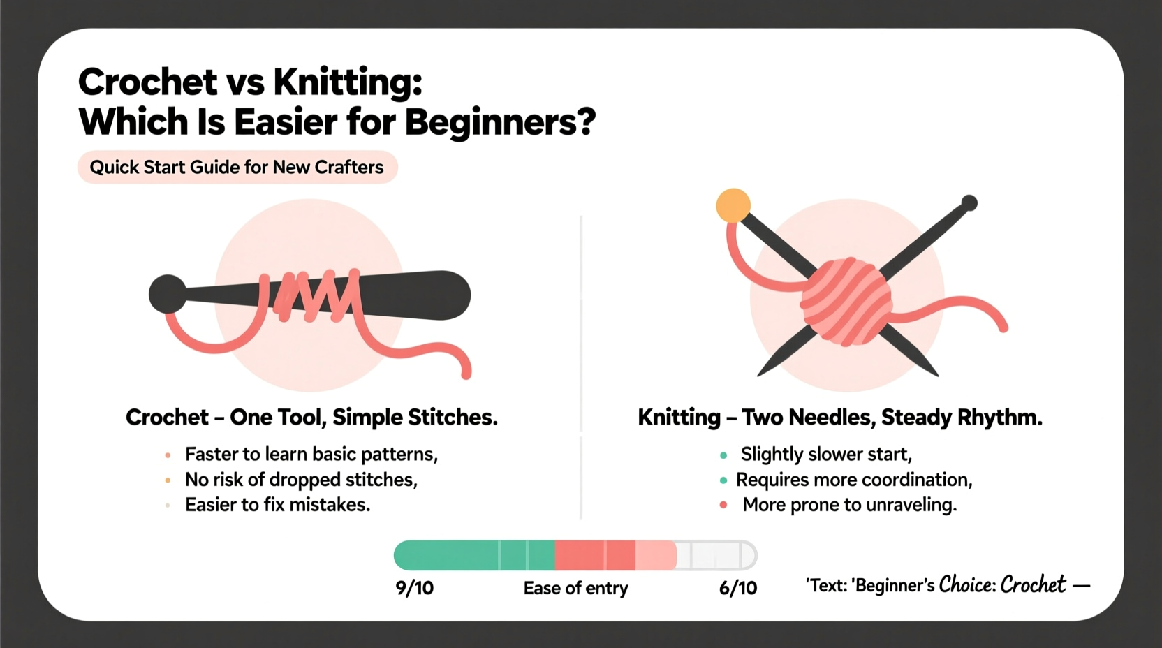 beginner guide to crochet vs knitting which hobby is easier to pick up quickly