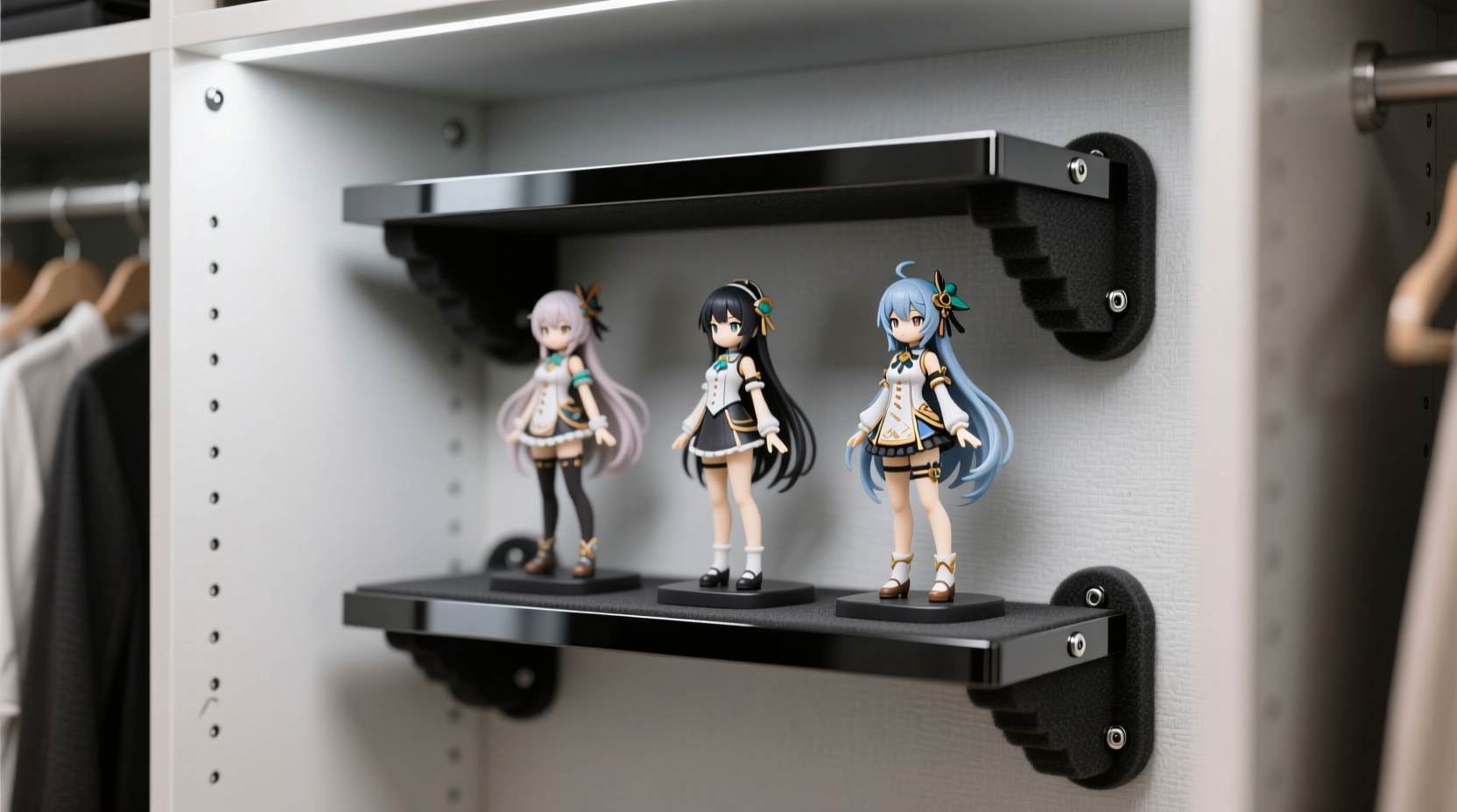 closet alcove anime figure storage