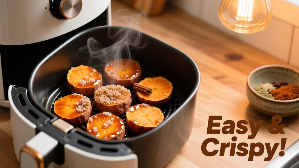 Candied Sweet Potatoes in Air Fryer (Easy & Crispy!)