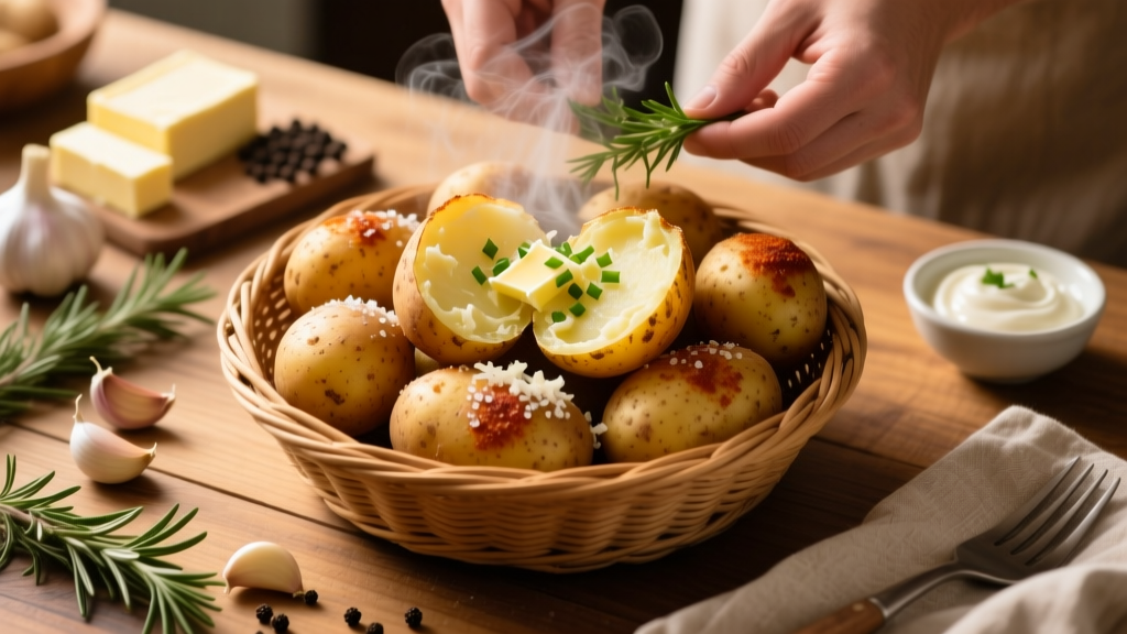 Crispy Baked Potato Basket Recipe for Air Fryer