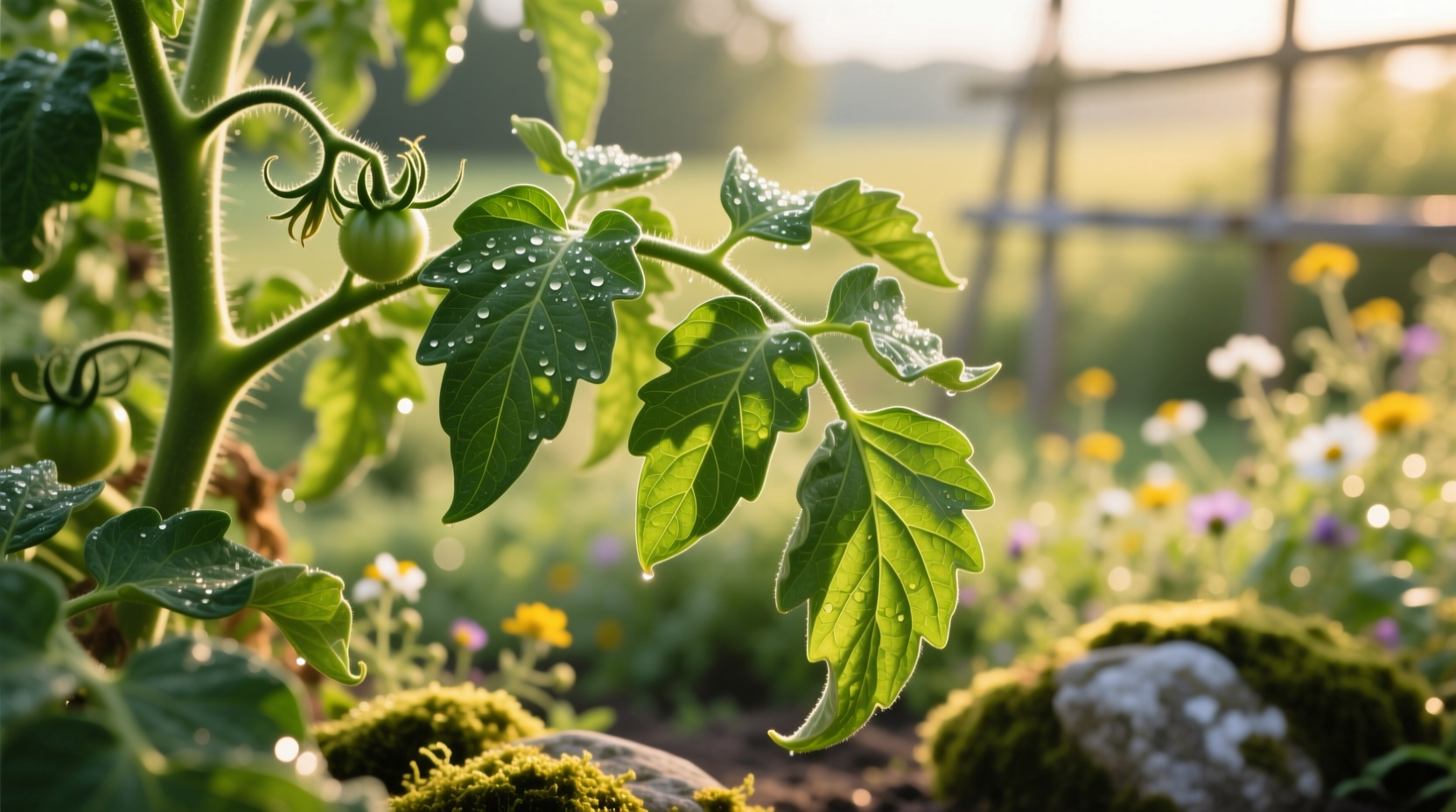 brandywine tomato leaves